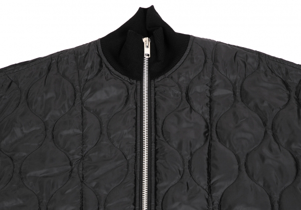 Ground Y Quilted Zip Long Coat Black 3 | PLAYFUL