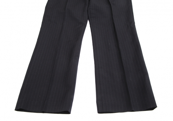 zucca Wool Striped Tapered Pants (Trousers) Navy M | PLAYFUL