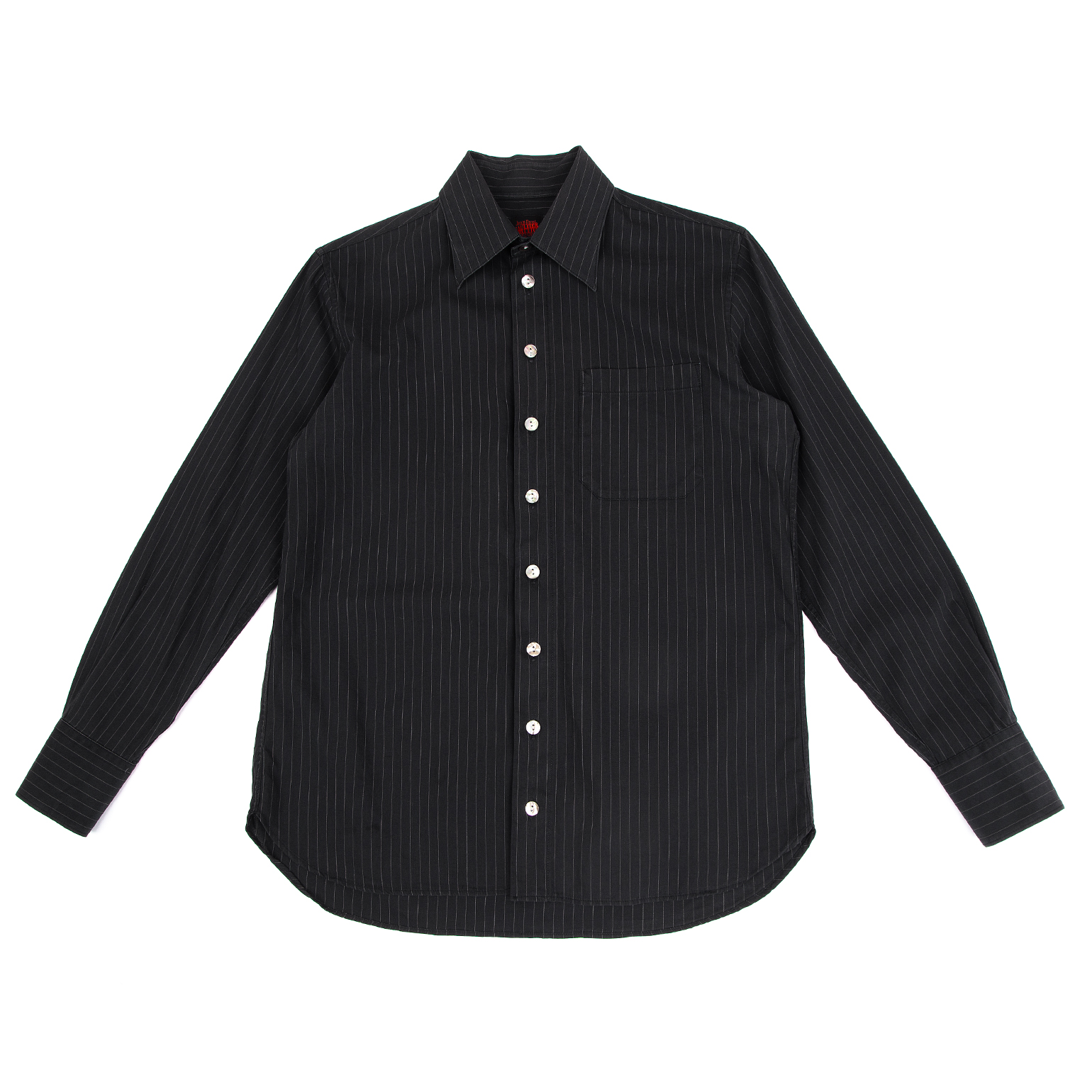 ジャンポールゴルチエJean Paul Gaultier コットンレーヨンストライプシャツ 黒白46 古着/通販