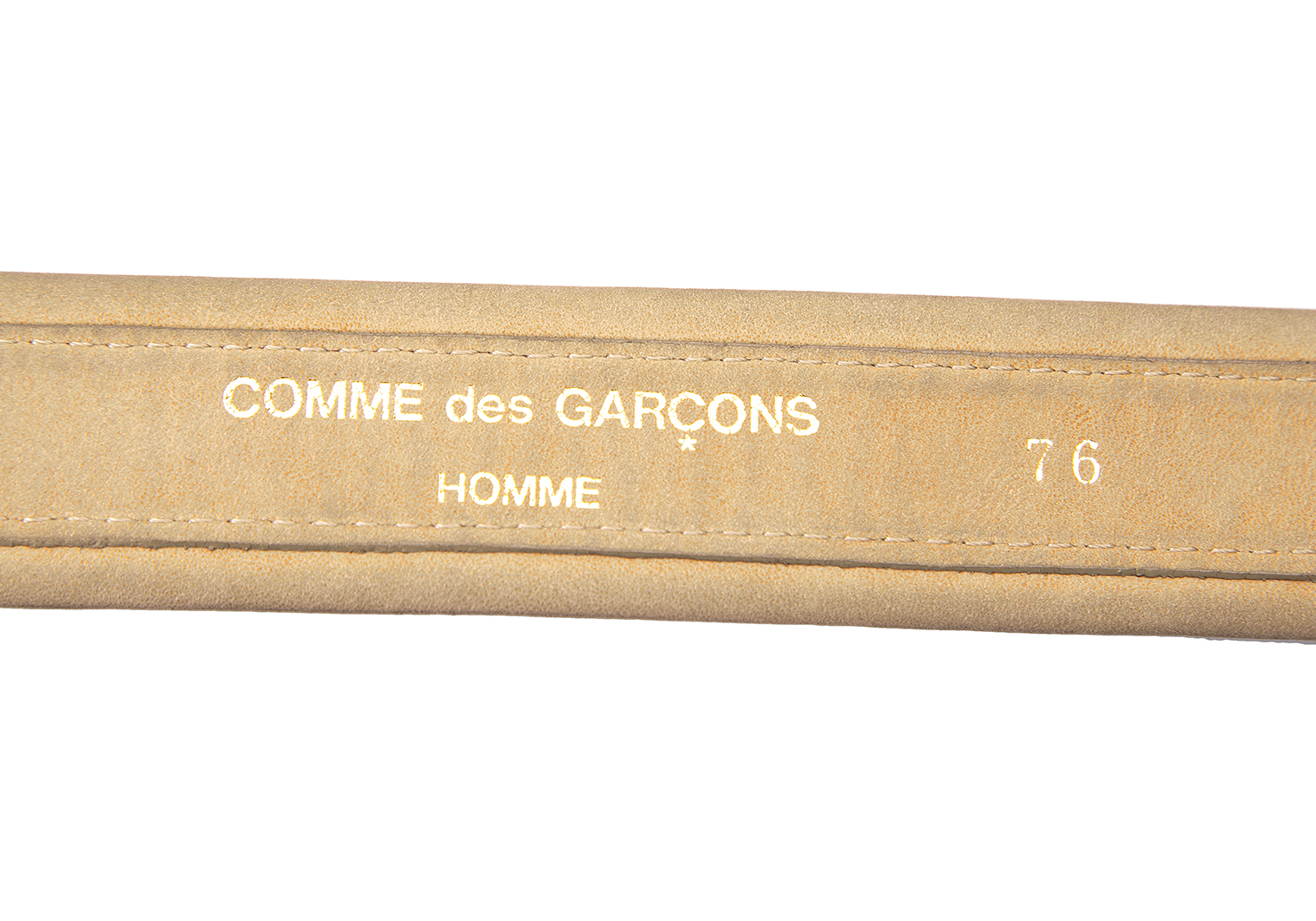 コムデギャルソン オムCOMME des GARCONS HOMME レザーベルト ベージュ