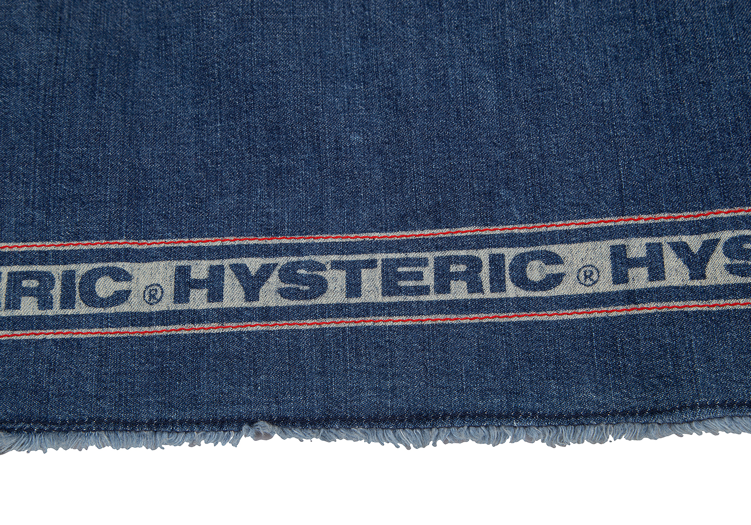 ヒステリックグラマーHYSTERIC GLAMOUR ロゴ抜染デニムラップスカート ...