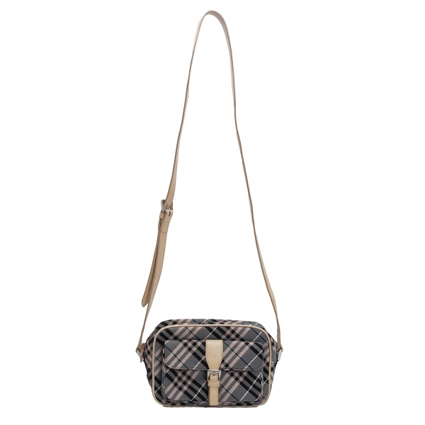 BURBERRY BLUE LABEL Check Mini Shoulder Bag Beige,Black | PLAYFUL