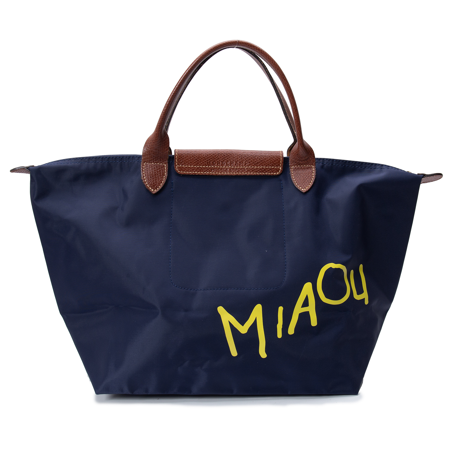 ロンシャンLONGCHAMP MIAOU ミャオナイロントートバッグ 紺