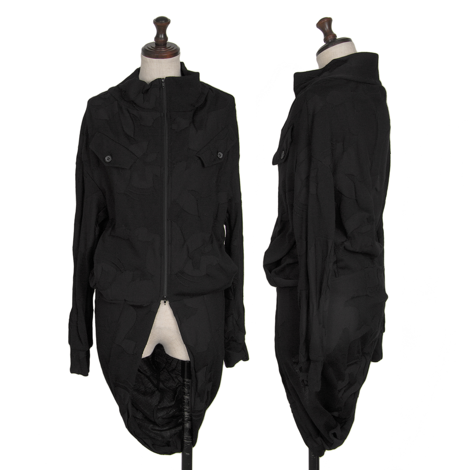 Y'sワイズ変形テーラードジャケット。90s。クリーニング済み。袖口―約16cm