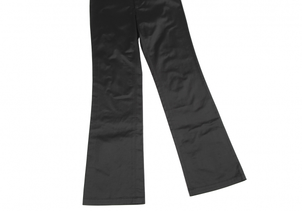 ISSEY MIYAKE FETE Nylon Cotton Pants (Trousers) Black 2 | PLAYFUL