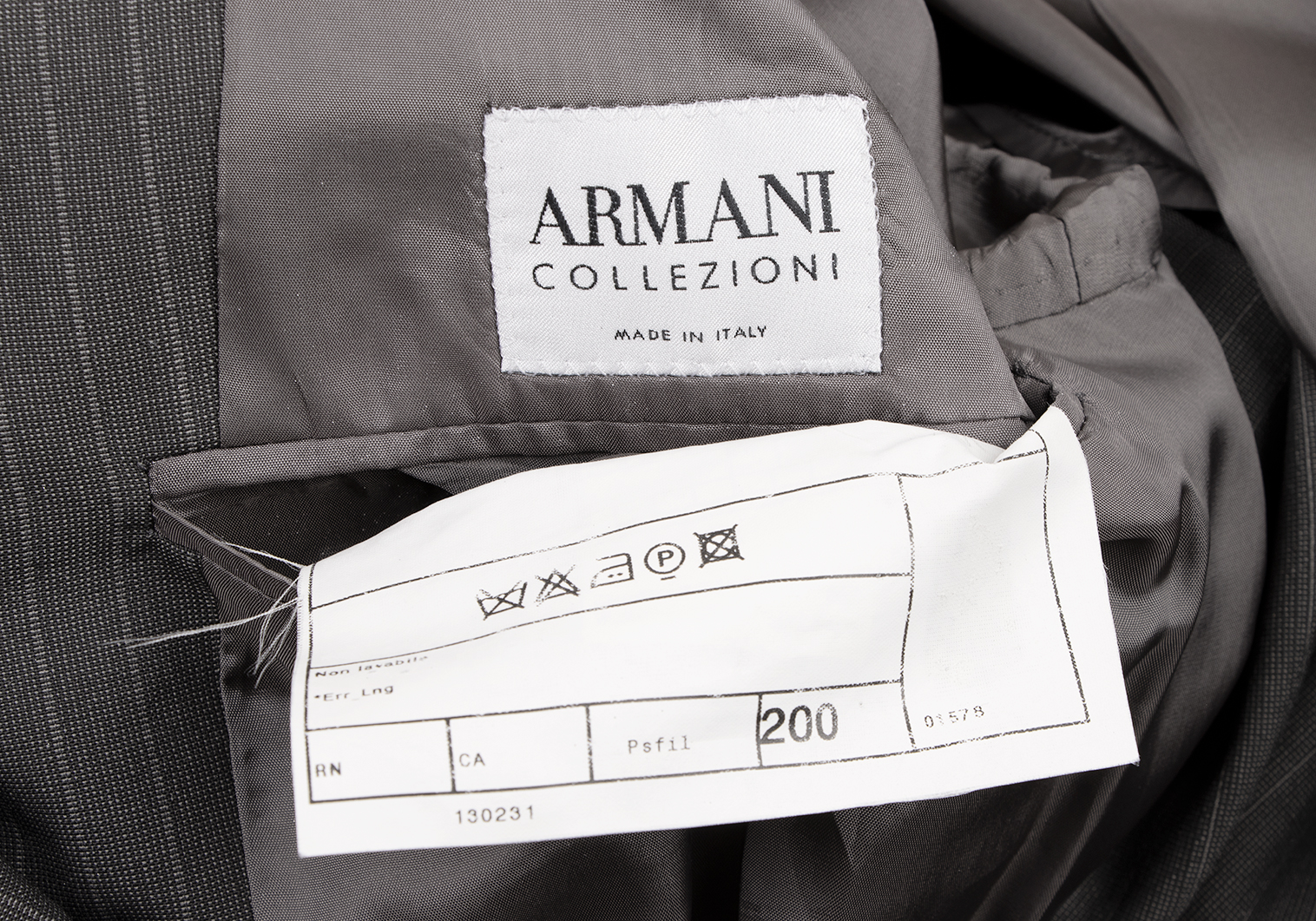 アルマーニ コレッツォーニ ARMANI COLLEZIONI ウールポリストライプ ...