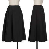  MACPHEE Tuck Nylon Cotton Skirt Black 38