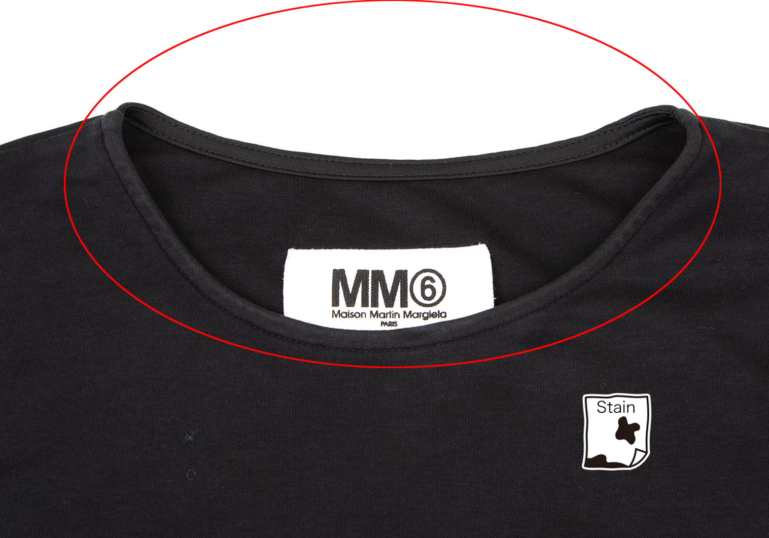 海外製Martin Margiela マルジェラ ⑩ カラーブロック素材切替Tシャツ トップス