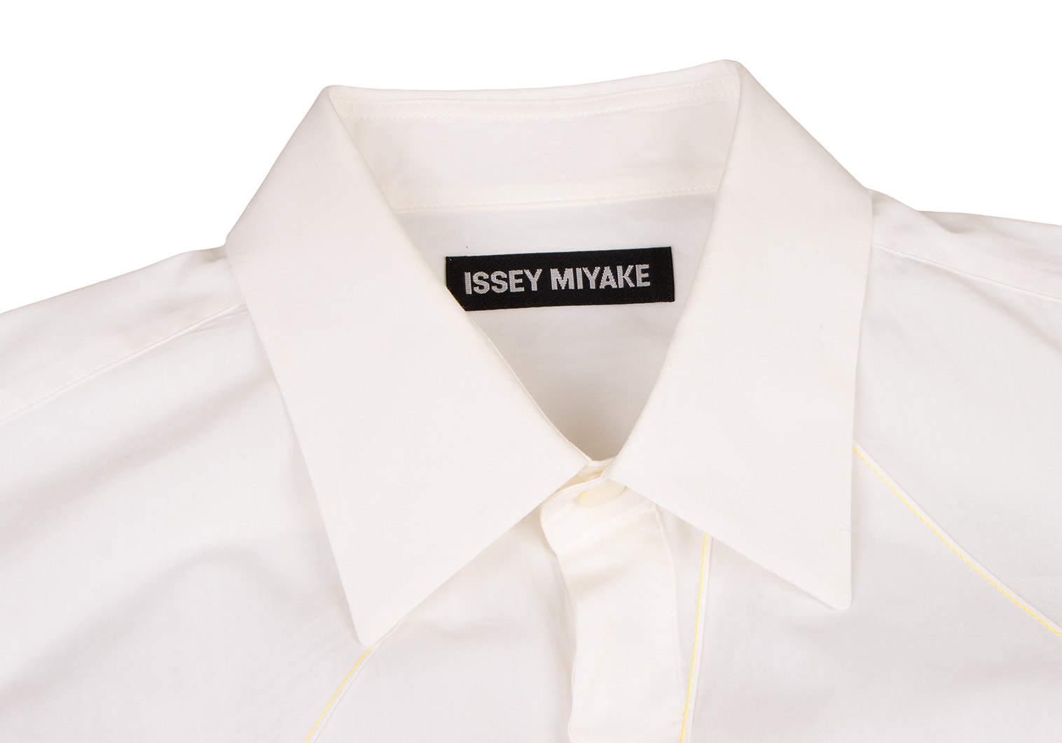 イッセイミヤケメンISSEY MIYAKE MEN ステッチデザイン長袖シャツ 白4