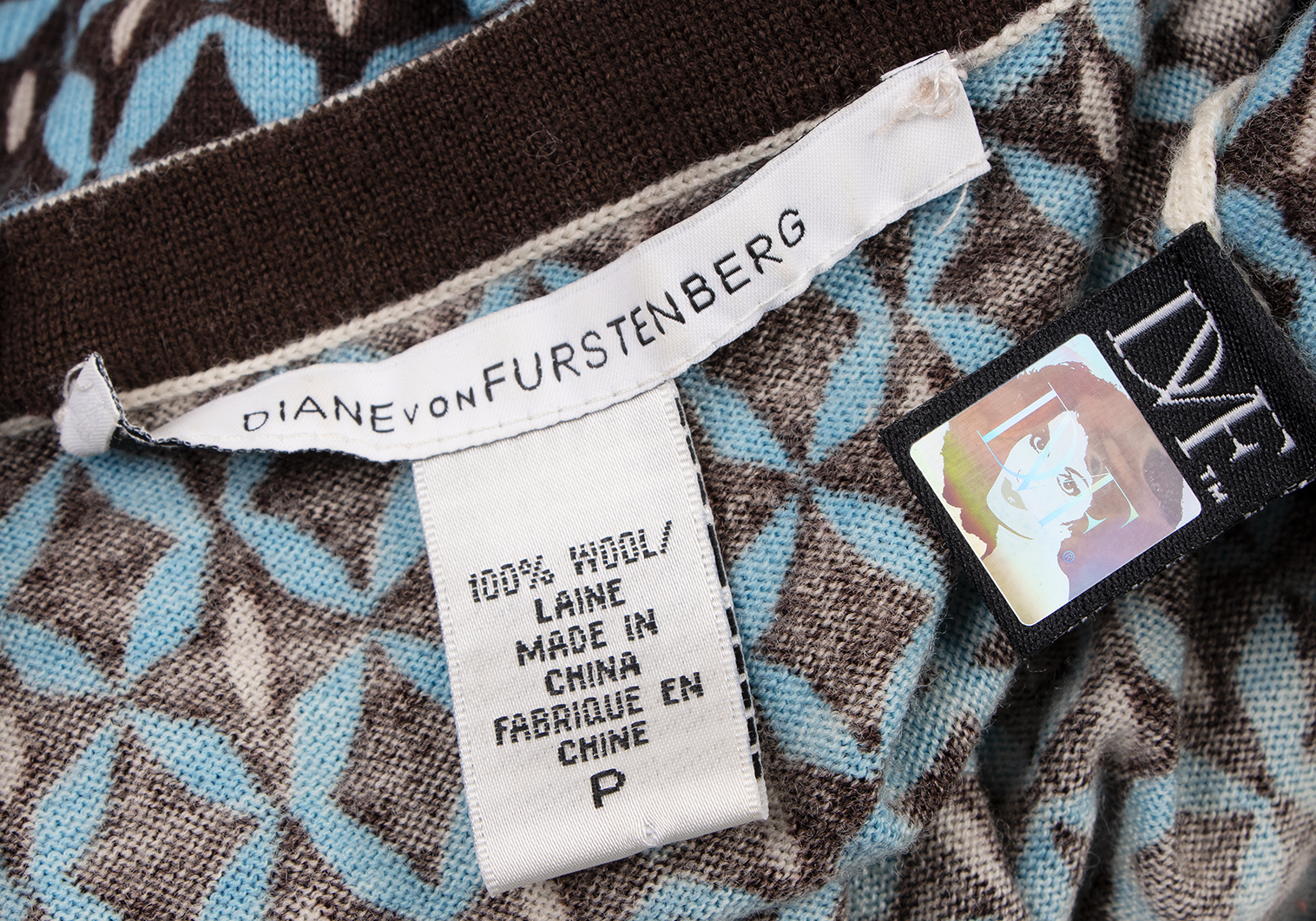 ダイアンフォンファステンバーグDIANE VON FURSTENBERG ウール総柄 ...