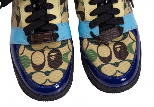 COACH×A BATHING APE BXC PRINTED BAPE STA Sneakers (Trainers) Multi-Color US  About 7 | PLAYFUL