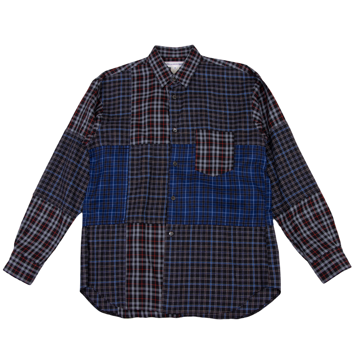 コムデギャルソンシャツCOMME des GARCONS SHIRT マルチチェックパッチ