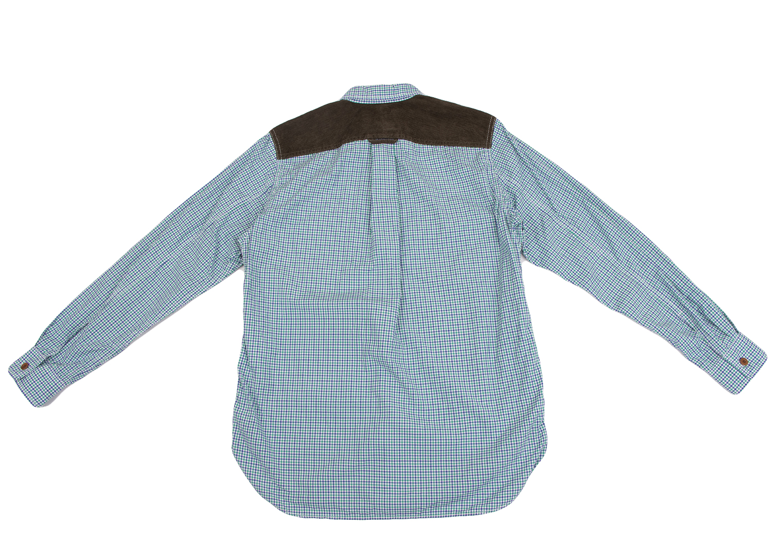 【リアル】ジュンヤワタナベ MAN コムデギャルソン：コーデュロイ切替 チェック柄 シャツ （ ネルシャツ JUNYA WATANABE MAN COMME des GARCONS Shirt Sサイズ以下