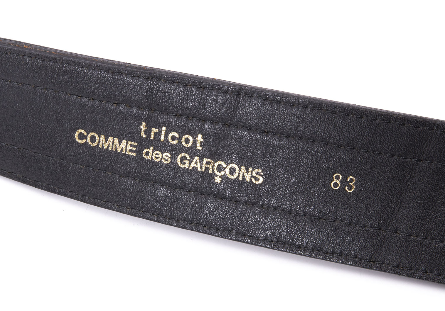 トリココムデギャルソンtricot COMME des GARCONS メダリオンレザー 