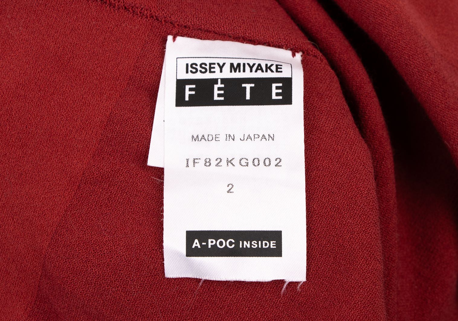 イッセイミヤケ フェットISSEY MIYAKE FETE A.POC INSIDE メッシュ切替フリルスカート 赤2