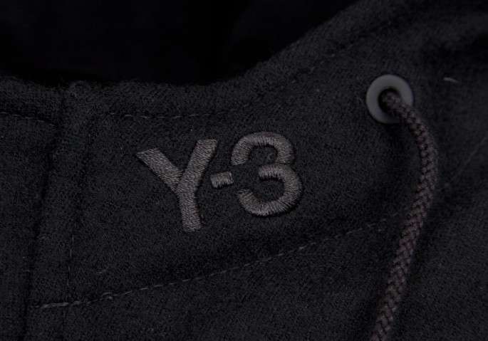 ワイスリー Y-3 フード付きポンチョ風ダウン 黒M