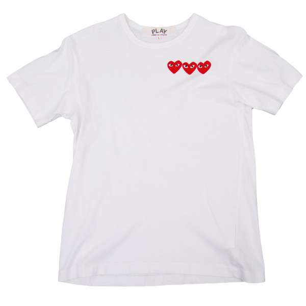 Tシャツ/カットソー(半袖/袖なし)新品コムデギャルソン白Tシャツ3枚セットメンズＭサイズ