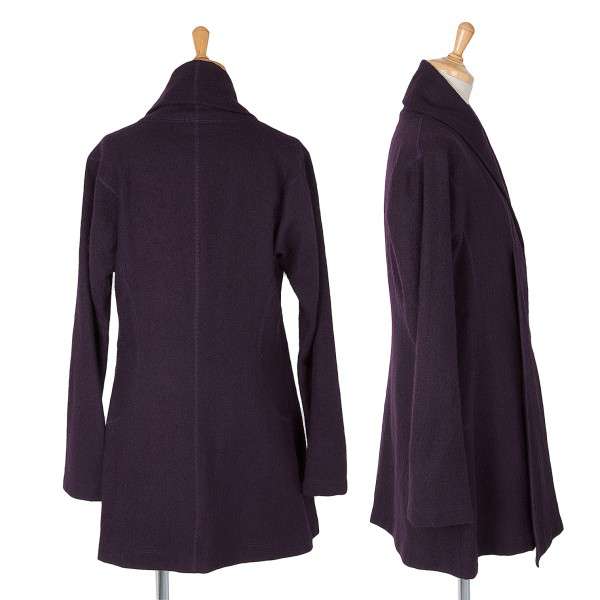 SALE) ISSEY MIYAKE FETE compression wool dolman coat Purple 2 ...