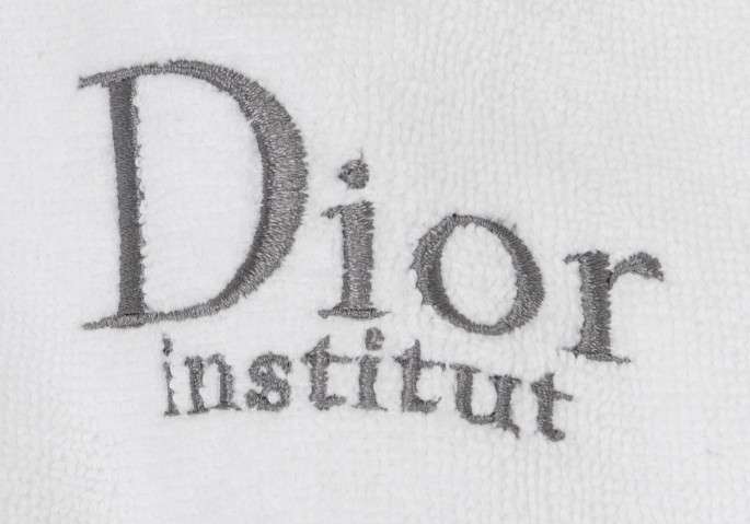 クリスチャン・ディオール Christian Dior パイル地バスローブガウン 白M