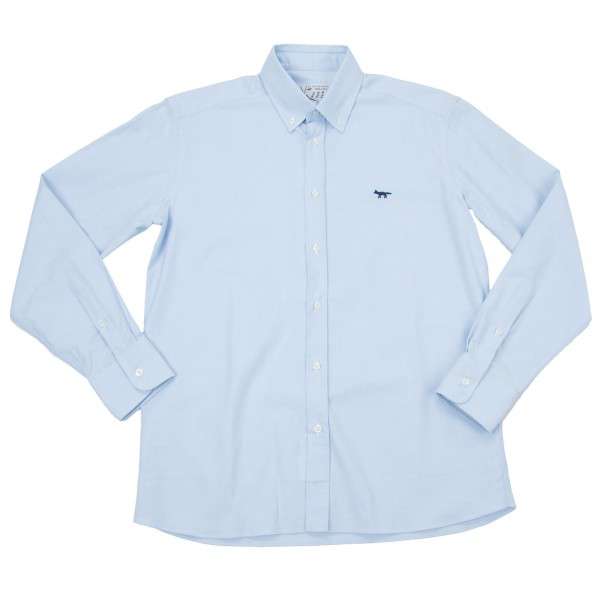 【送料無料】Maison Kitsuneメゾンキツネの長袖ボタンダウンシャツ011624