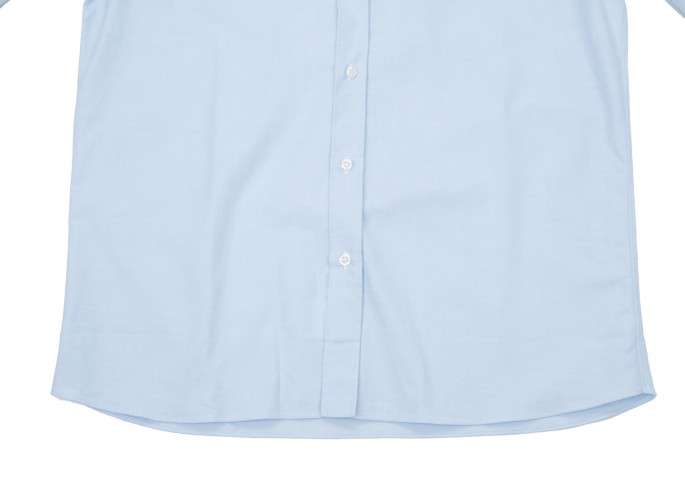 メゾンキツネMAISON KITSUNE オックスフォードボタンダウンシャツ 水色M