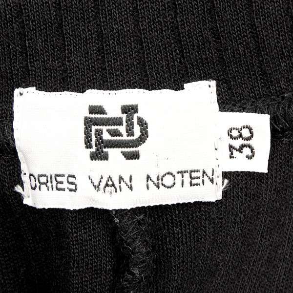 ドリスヴァンノッテンDRIES VAN NOTEN バックスリットデザインロングニットワンピース 黒S〜M位