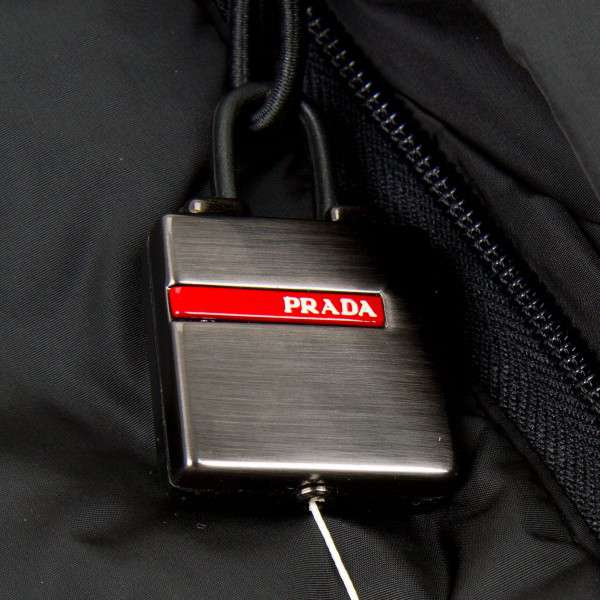 PRADA SPORT pocket key ring Long Batting coat Black 46(S) | PLAYFUL