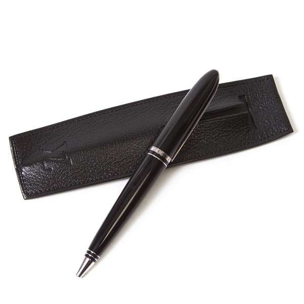 LOUIS VUITTON leather case ballpoint pen White