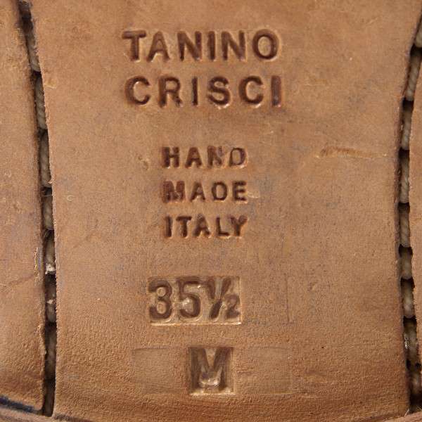 SALE) TANINO CRISCI Long leather boots Black M | PLAYFUL