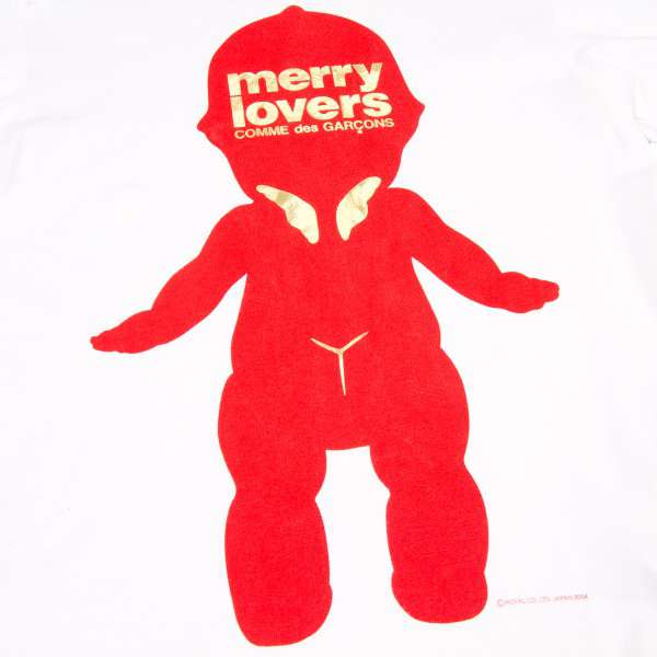 COMME des GARCONS MERRY LOVERS print T-shirt White S | PLAYFUL