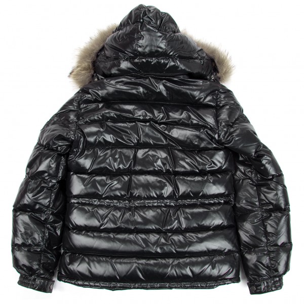 モンクレール ロッド MONCLER R0D ファーフードダウンジャケット 黒1