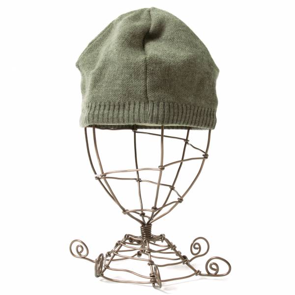 Lacoste logo beanie hat in khaki