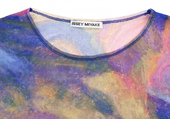 Issey Miyake Slant Pleats Slant Eraser Pleats T Shirt Second Hand / Selling