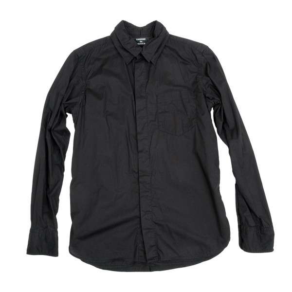 CABANE de ZUCCA Layered ruffle shirt Black S | PLAYFUL