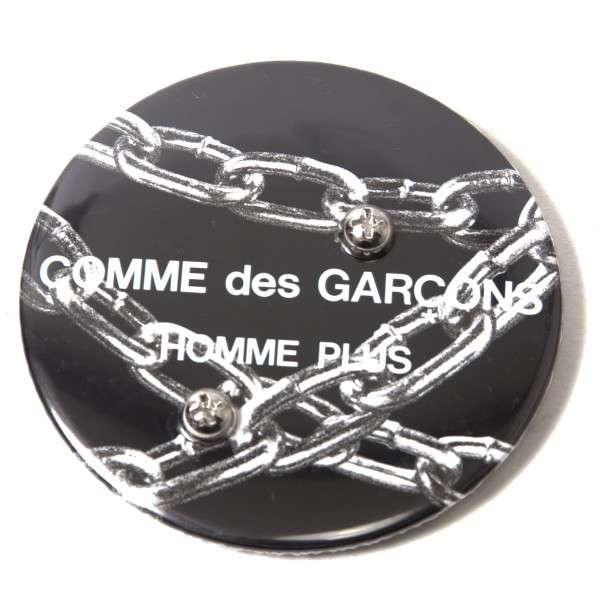 コムデギャルソンオムプリュスCOMME des GARCONS HOMME PLUS 缶バッチ 黒