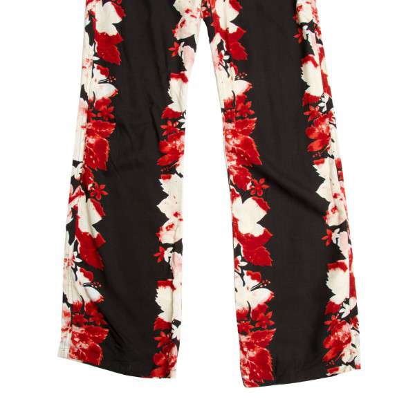 SALE) Jean Paul GAULTIER FEMME Flower pattern pants red 40 | PLAYFUL