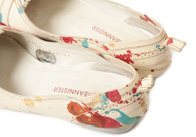 Womens Fashion Floral Art Painted Ballet Flats