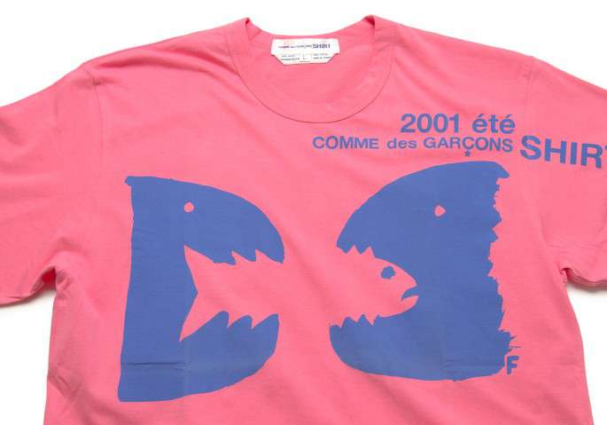 COMME des GARCONS SHIRT 2001 Printed T-shirt Pink L | PLAYFUL