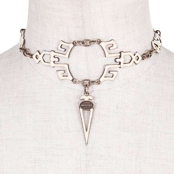 Jean Paul GAULTIER Choker chain necklace bronze | PLAYFUL