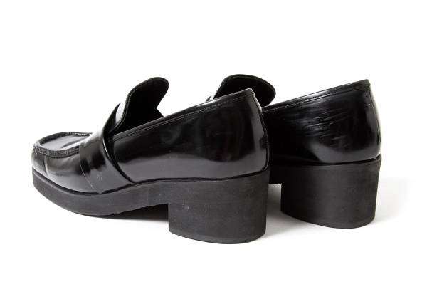 Yohji Yamamoto NOIR Square Toe loafers pumps(K-29587) Black 2 
