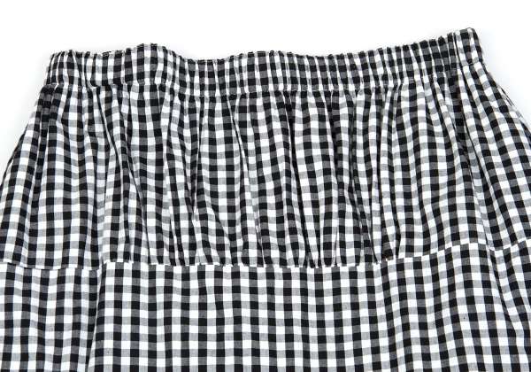 COMME des GARCONS gingham check peplum skirt Grey S | PLAYFUL