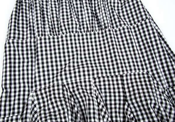 COMME des GARCONS gingham check peplum skirt Grey S | PLAYFUL