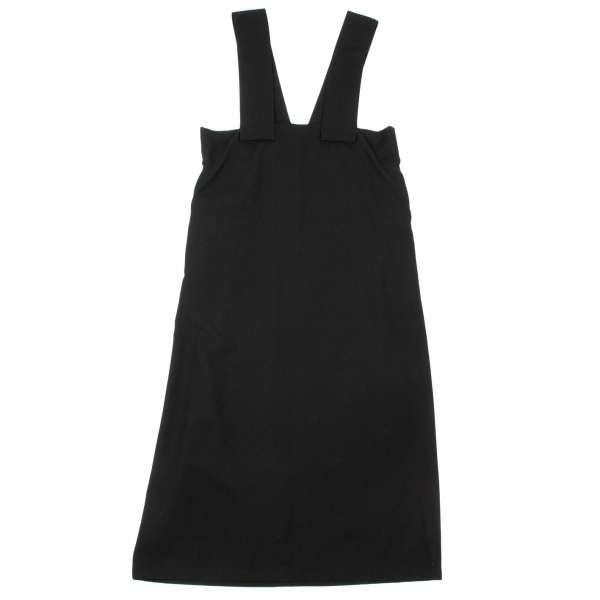 Y's ウールギャバ ジャンパースカート ストラップドレス 黒 - www ...
