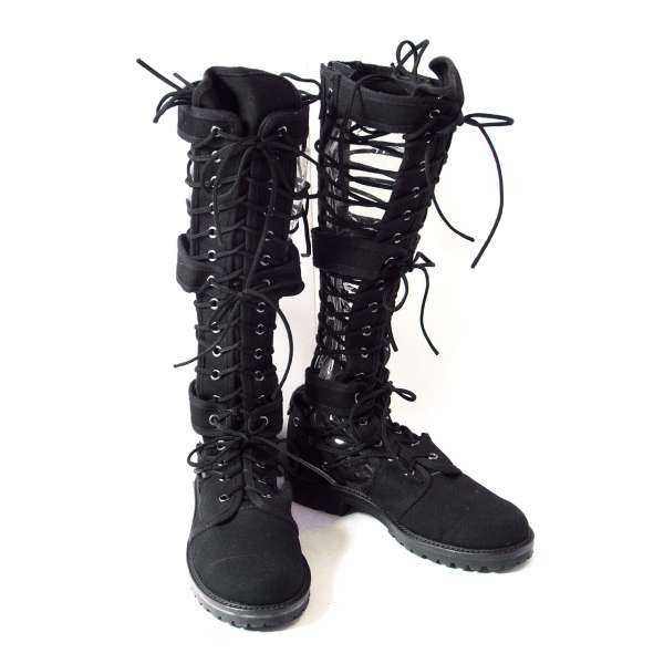 靴Jean-Paul GAULTIER Lace-up boots Black L | PLAYFUL