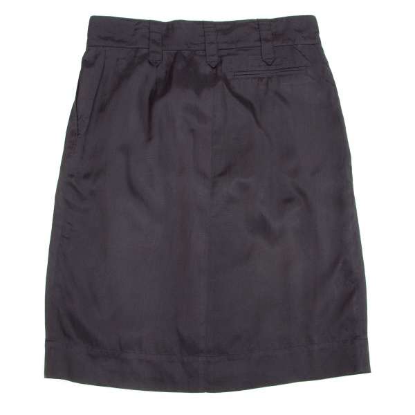 SALE) DRIES VAN NOTEN Cupra Cotton trapezoid skirt Black 38 | PLAYFUL