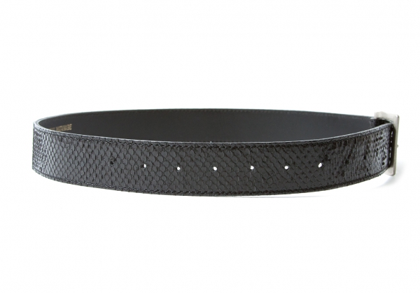 JUNYA WATANABE Python leather studded belt Black | PLAYFUL
