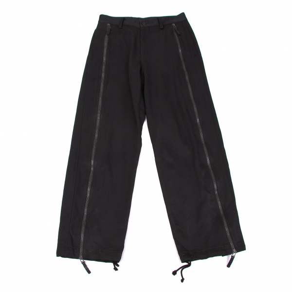 Roberto Cavalli Men's Black Lounge Zip Trousers, Brand Size 50 (Waist Size  34