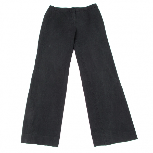 SALE) Max Mara WEEKEND LINE Cotton Straight pants (Trousers) Black