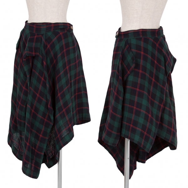 38スカートのみです元値段【新品未使用】vivienne Westwood チェック変形スカート
