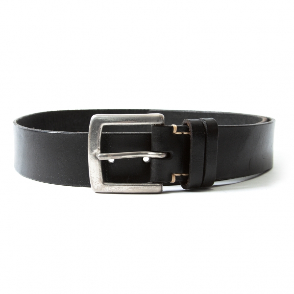 Leather Braid Belt - Black